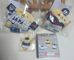 タイトーくじ　サンリオ　侍ジャパン　ポムポムプリン　3点セット