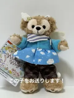 ダッフィー ぬいぐるみバッジ③ウィッシングウィングスWishing Wings