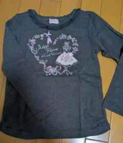 新品　メゾピアノ 刺繍リボン付き長袖カットソー