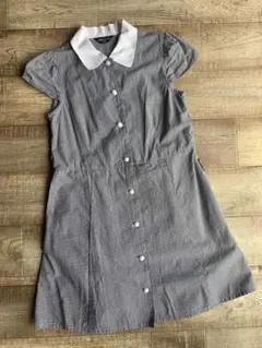 コムサ チェック柄 半袖ワンピース 120