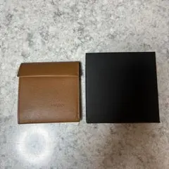 abrAsus 二つ折り財布 ブラウン