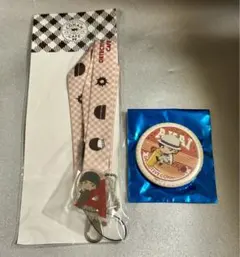 未使用 コナンカフェ 赤井秀一 ストラップ 缶バッジ ミニキャラ