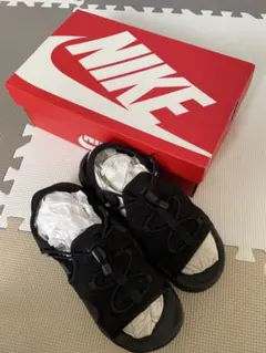 NIKE ナイキ エアマックスココ サンダル 24cm オールブラック 美品箱付