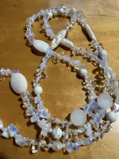 天然石 淡水パール ネックレス 約80cm