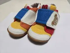 ミキハウス ベビーシューズ 12.5cm クマ カラフル