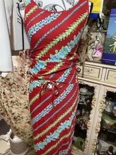 ALBAROSA復活販売記念!レア‼️キャミワンピース 赤 花柄2点セット‼️目玉！