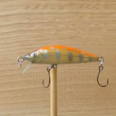 Jiji challenge #6 渓流ハンドメイドミノーチャートオレンジ45㎜のサムネイル