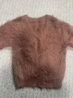 モフモフ　カーディガン　短丈　Resexxy
