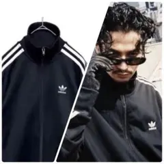 【ビッグサイズXO‼️】adidasベッケンバウアージャージ 黒 常田大希 古着
