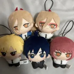 チェンソーマン チビちびぐるみ ぬいぐるみ マスコット 5点セット