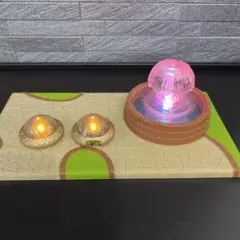 シルバニアファミリー　きらめくふん水の大きなお家　ふん水　ルームライトセット