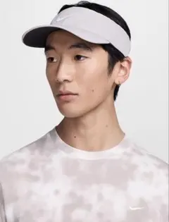 【美品】Nike サンバイザー SM ユニセックス　ゴルフ　テニス　グレーのサムネイル