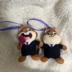 TDL ディズニー　ズートピア　レミングのビジネスマン　ぬいぐるみチャーム