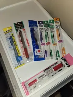 SARASA & HITEC-C他 ボールペン、替え芯、単語帳他セット(9点)