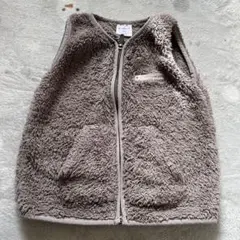 Champion フリースベスト 100サイズ グレー　Green label