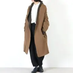 mizuiro ind ガウンコート スウェット 裏ボア　ドロップショルダー