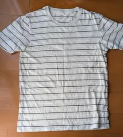 ユニクロ　ボーダー　Tシャツ M ベージュ　スーピマコットン 半袖