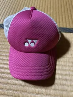 良品！】ヨネックス YONEX メッシュ 帽子 ピンク×ホワイト - メルカリ