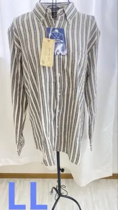 Natural Story ストライプシャツ LL(フランネル)