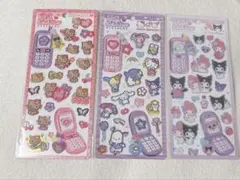 【正規品】サンリオ 平成はっぴーフォン STICKERS 3種セット