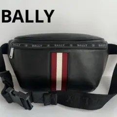 ✨未使用級　近年モデル✨　BALLY バリー　ボディバッグ　ストライプ　黒