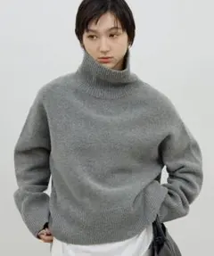 GALLARDAGALANTE ウールタートルプルオーバー　今期完売　グレー
