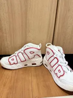 fe17 Nike Air More Uptempo ナイキ モアテン 白×赤 - メルカリ