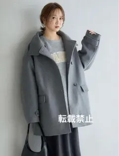 しまむら田中里奈さんコラボ　スタンドショートPコートmysa closetのサムネイル