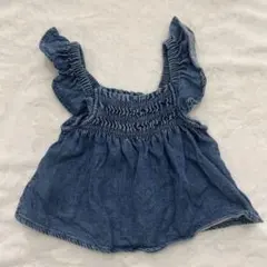 GAPデニムフリルタンクトップ