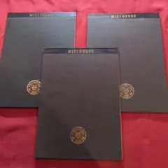 Miki House レポート用紙 3冊セット 黒 1冊未使用 2冊使用済