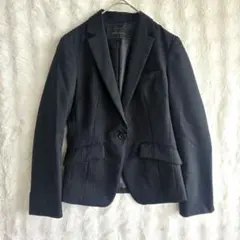 m.f.editorial テーラードジャケット S 黒 ストライプ 就職 通勤のサムネイル