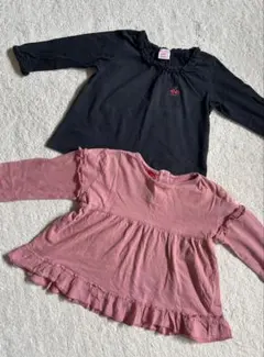 長袖Tシャツ　2枚セット　まとめ売り　女の子　西松屋　ZARA 90