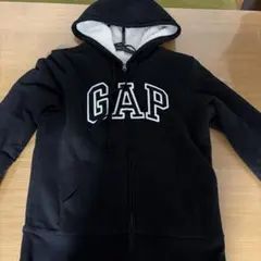 GAP ボアライナー付き ジップアップパーカー ブラック