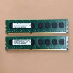 SanMax DDR3 メモリー 4GB 2枚セット 計8GB - メルカリ