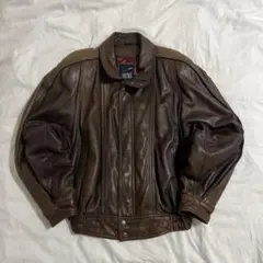 90s Robert Comstock Brown Leather jacketのサムネイル