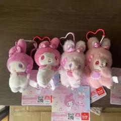 サンリオチムたん×マイメロディ 【おそろい いちごリボンマスコット】各２種