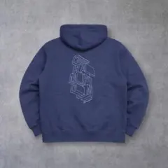 北*ら様 Champion 両面プリント スウェット フーディ プルオーバー 紫