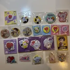 BT21 チャーム 缶バッチ シール まとめ売り