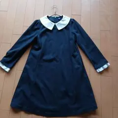 UNIQLO ネイビー 長袖ワンピース 130サイズ