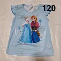 120cm　フレンチ半袖Tシャツ　アナと雪の女王