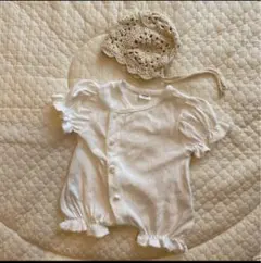 【monbebe】モンベベ 退院着 ボンネット ニューボーン メッシュ 半袖