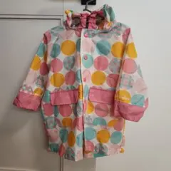 branshes ベビーレインコート 90 水玉模様