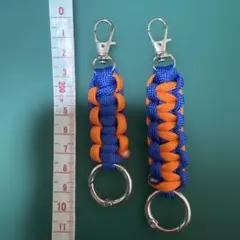 パラコード ハンドメイド ストラップ キーリング 2個セット
