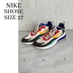 NIKEナイキ エアマックス　スニーカー マルチカラー 27　メンズ　カジュアル