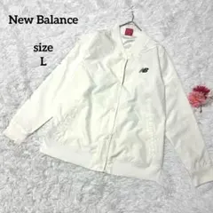 ニューバランス ジャケット ブルゾン メンズ ウィンドブレーカーロゴ 白 薄手