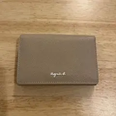 agnès b. ベージュ カードケース　アニエスベー