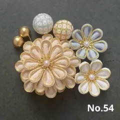 つまみ細工　髪飾り　No.54 卒業式　謝恩会