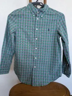 Ralph Lauren チェック柄長袖シャツM(10-12)150cm美品