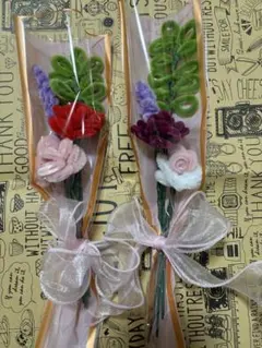 フラワーモール 花束枯れないお花 贈り物 ブーケ 入学式 誕生日 ハンドメイド③