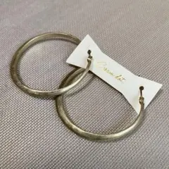 ヴィンテージ風フープピアス